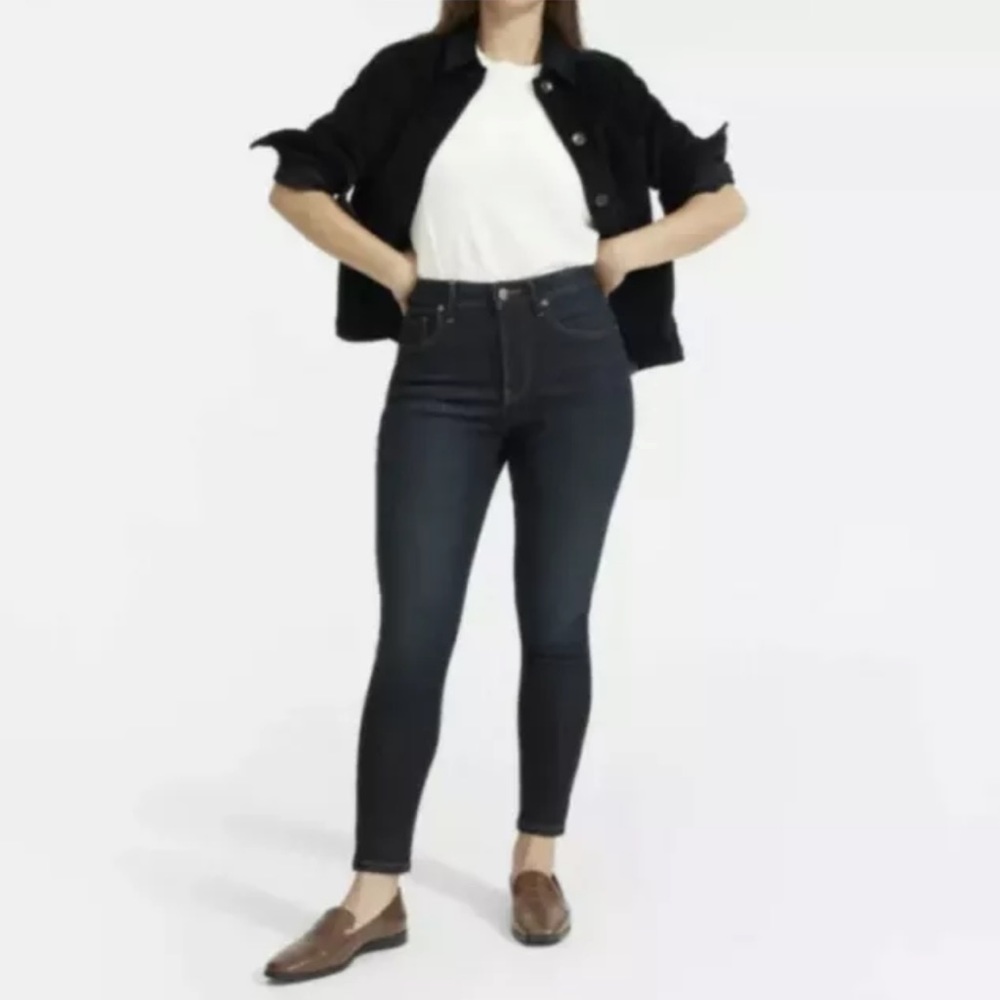 EVERLANE The Curvy Hi-Rise Skinny 26 Dark Wash
